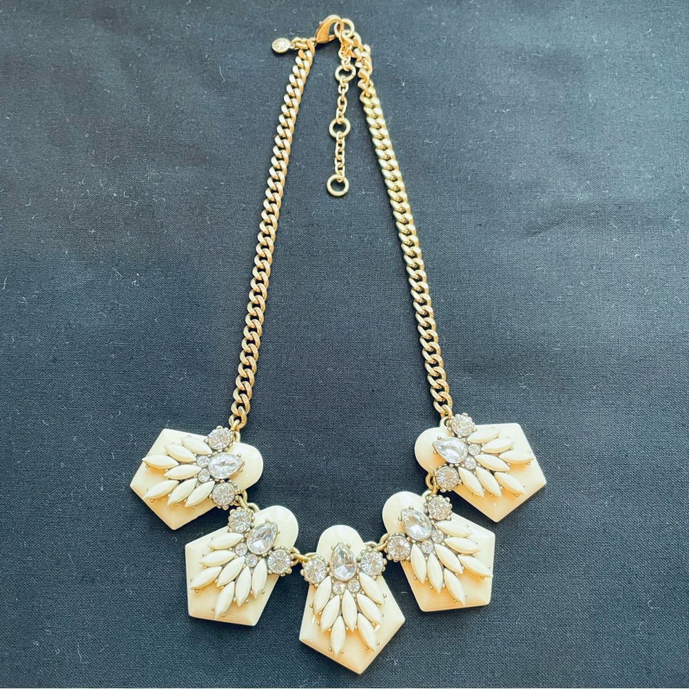 Beautiful Statement Necklace with Crystal Accents - J Crew